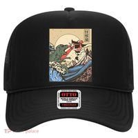 Kaiju Monster Vs Cat Laser Eye Fight Japanese Zilla Hat thumb 0