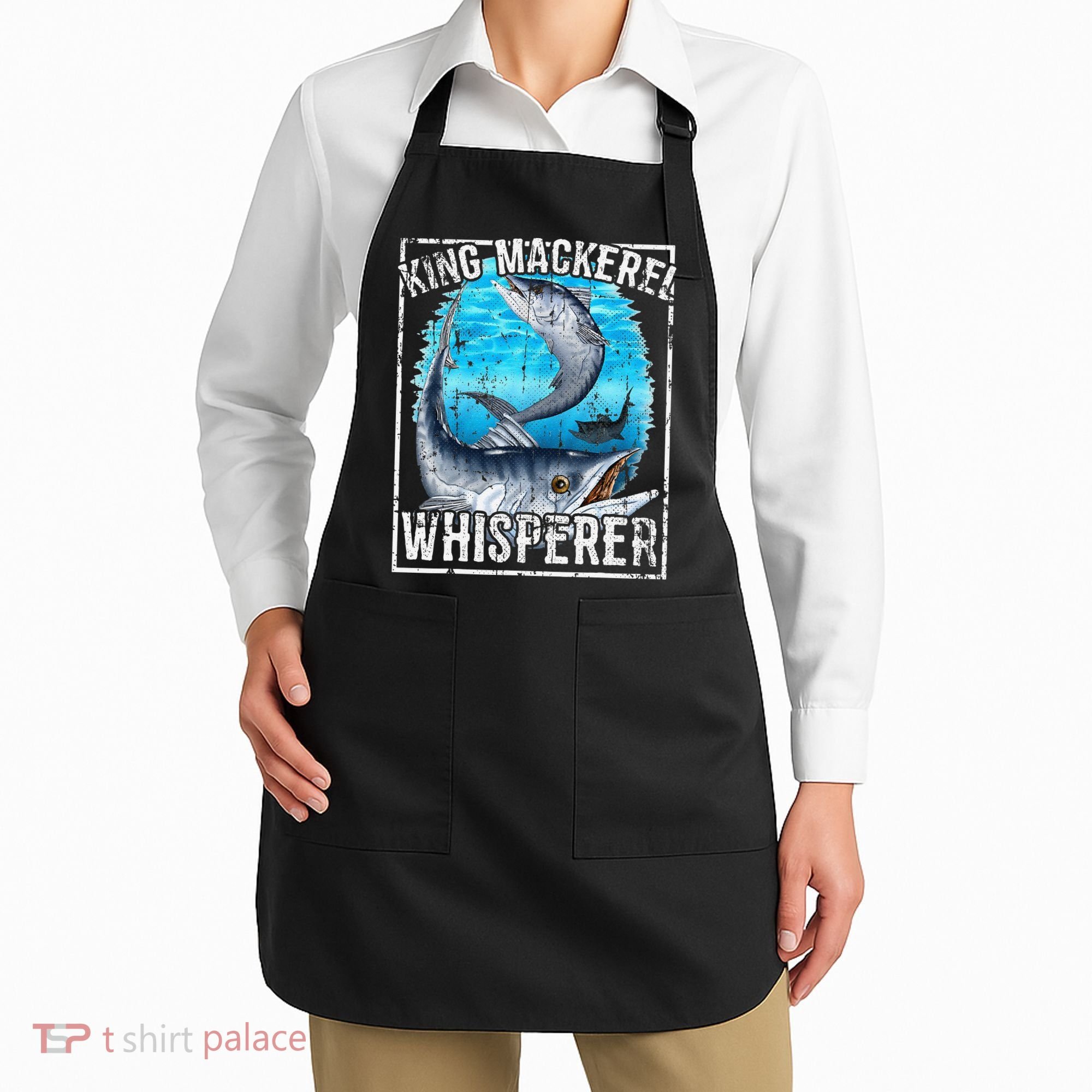 King Mackerel Whisperer Deep Sea Fishing Apron