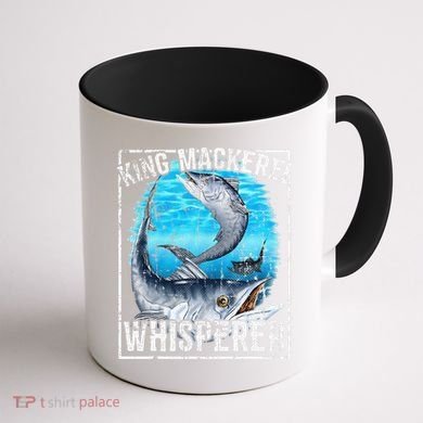 King Mackerel Whisperer Deep Sea Fishing Coffee Mug back