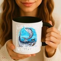 King Mackerel Whisperer Deep Sea Fishing Coffee Mug thumb 3