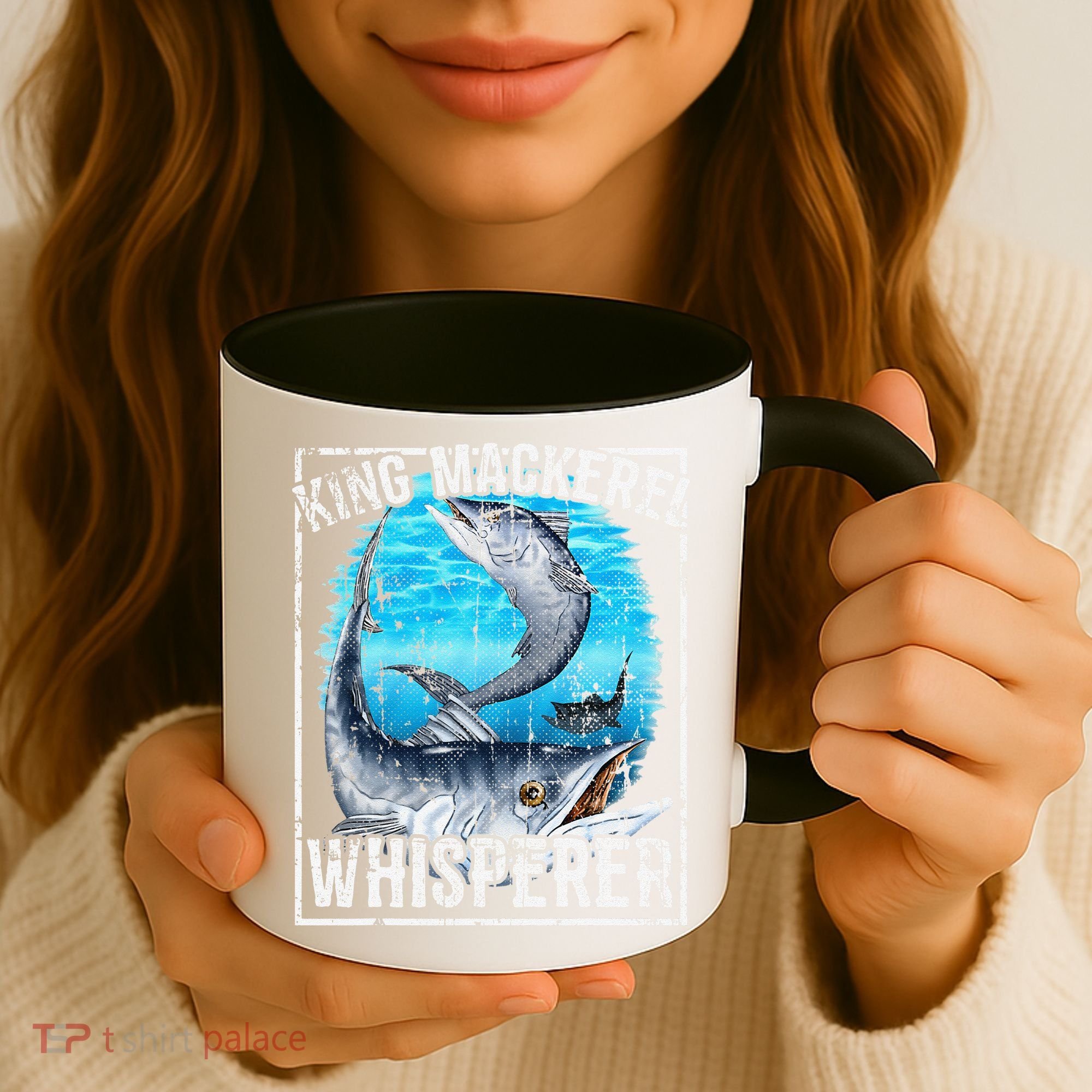 King Mackerel Whisperer Deep Sea Fishing Coffee Mug