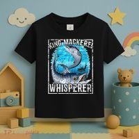 King Mackerel Whisperer Deep Sea Fishing Toddler T-Shirt thumb 3
