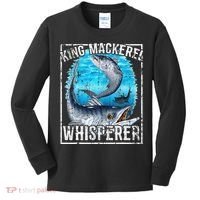 King Mackerel Whisperer Deep Sea Fishing Kids Long Sleeve Shirt thumb 0