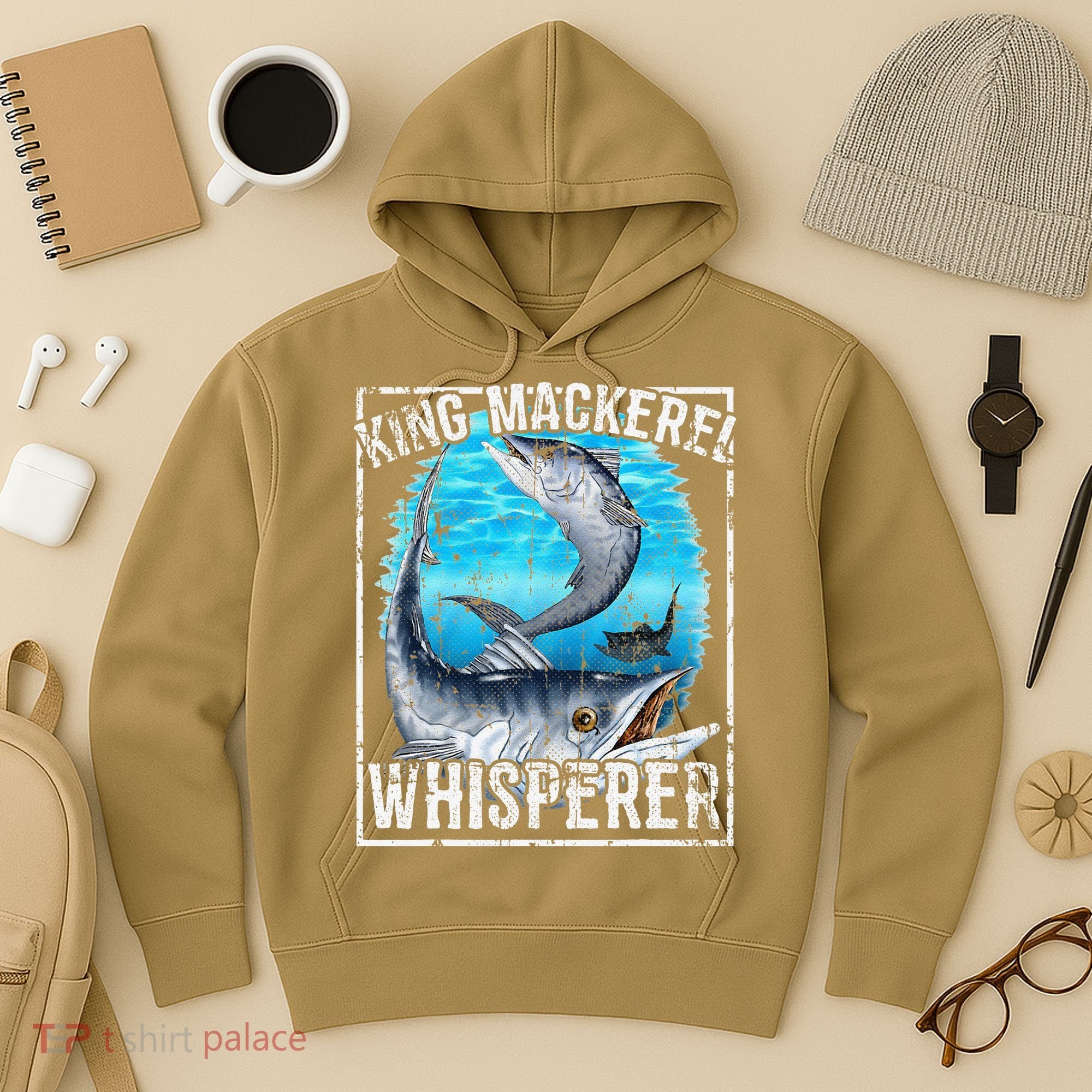 King Mackerel Whisperer Deep Sea Fishing Hoodie