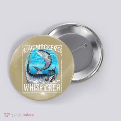 King Mackerel Whisperer Deep Sea Fishing Button