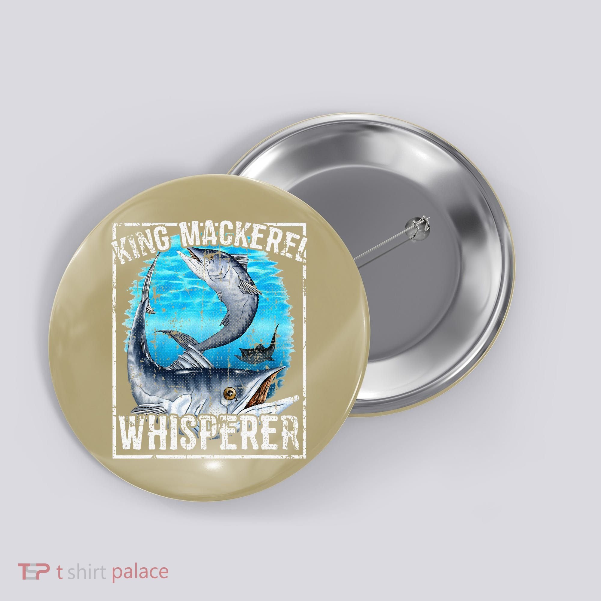 King Mackerel Whisperer Deep Sea Fishing Button