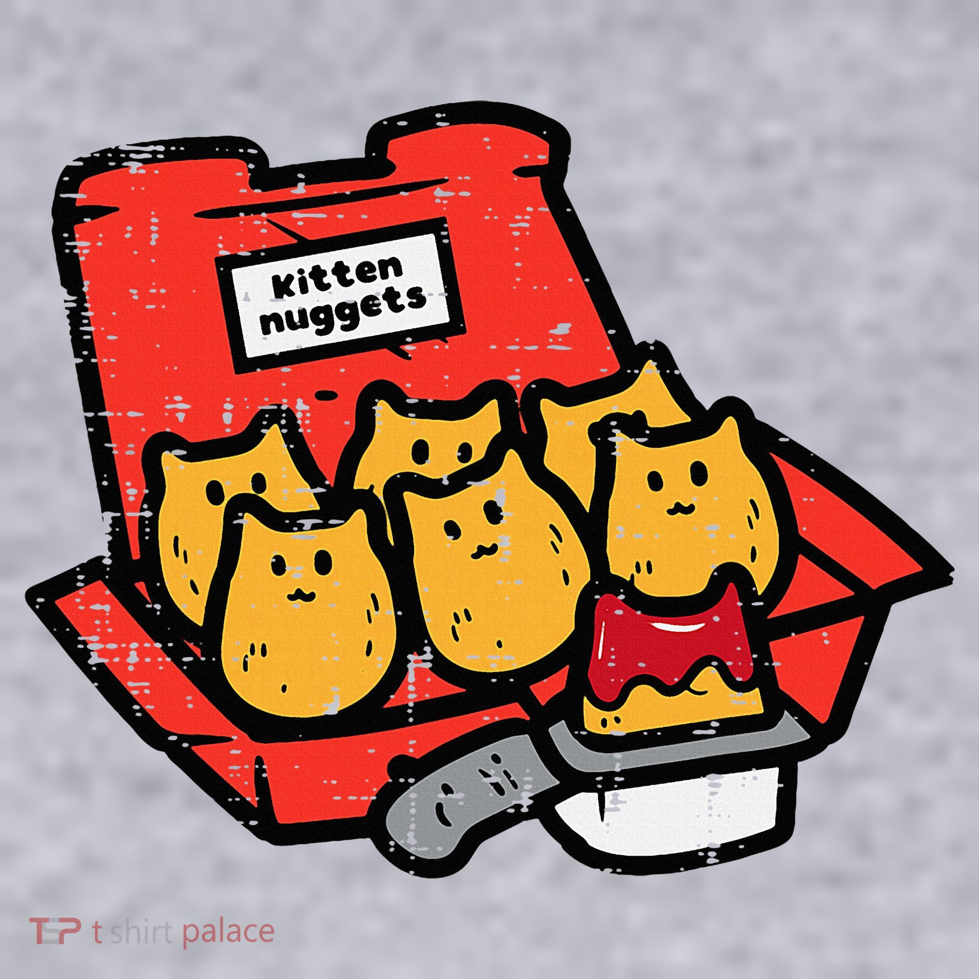 Kitten Nuggets Cute Fast Food Cat Food Lover Women's Sweatshirt