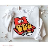 Kitten Nuggets Cute Fast Food Cat Food Lover Sweatshirt thumb 2