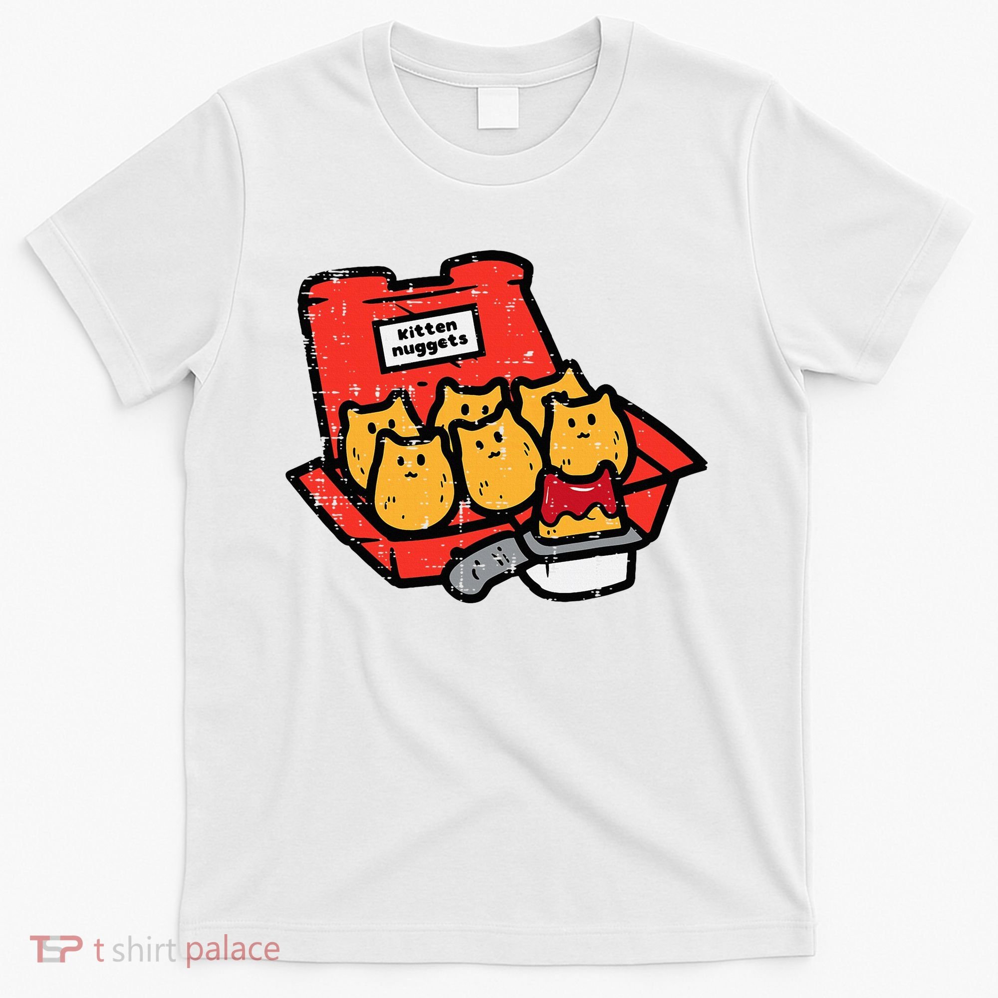 Kitten Nuggets Cute Fast Food Cat Food Lover T-Shirt