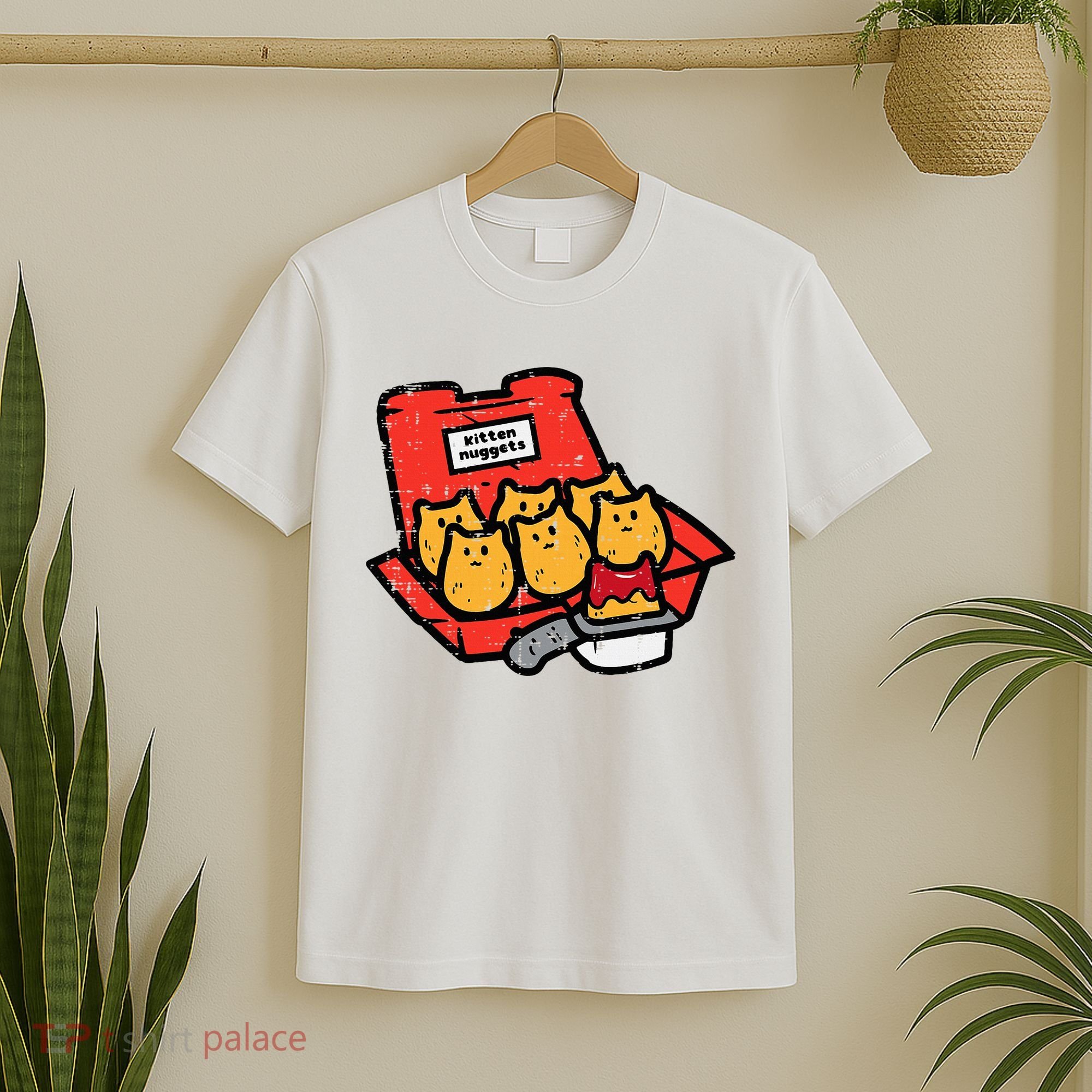 Kitten Nuggets Cute Fast Food Cat Food Lover T-Shirt