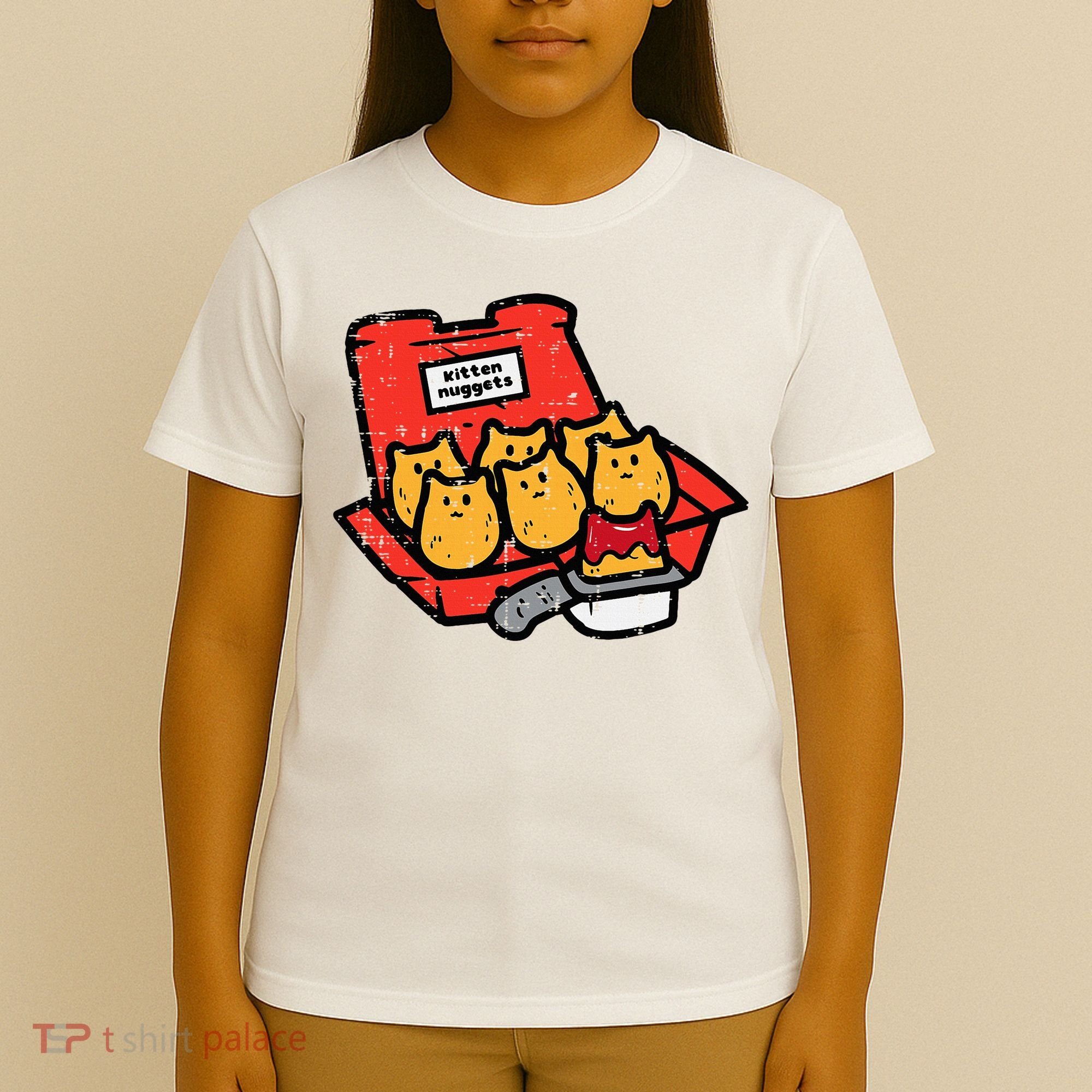Kitten Nuggets Cute Fast Food Cat Food Lover T-Shirt