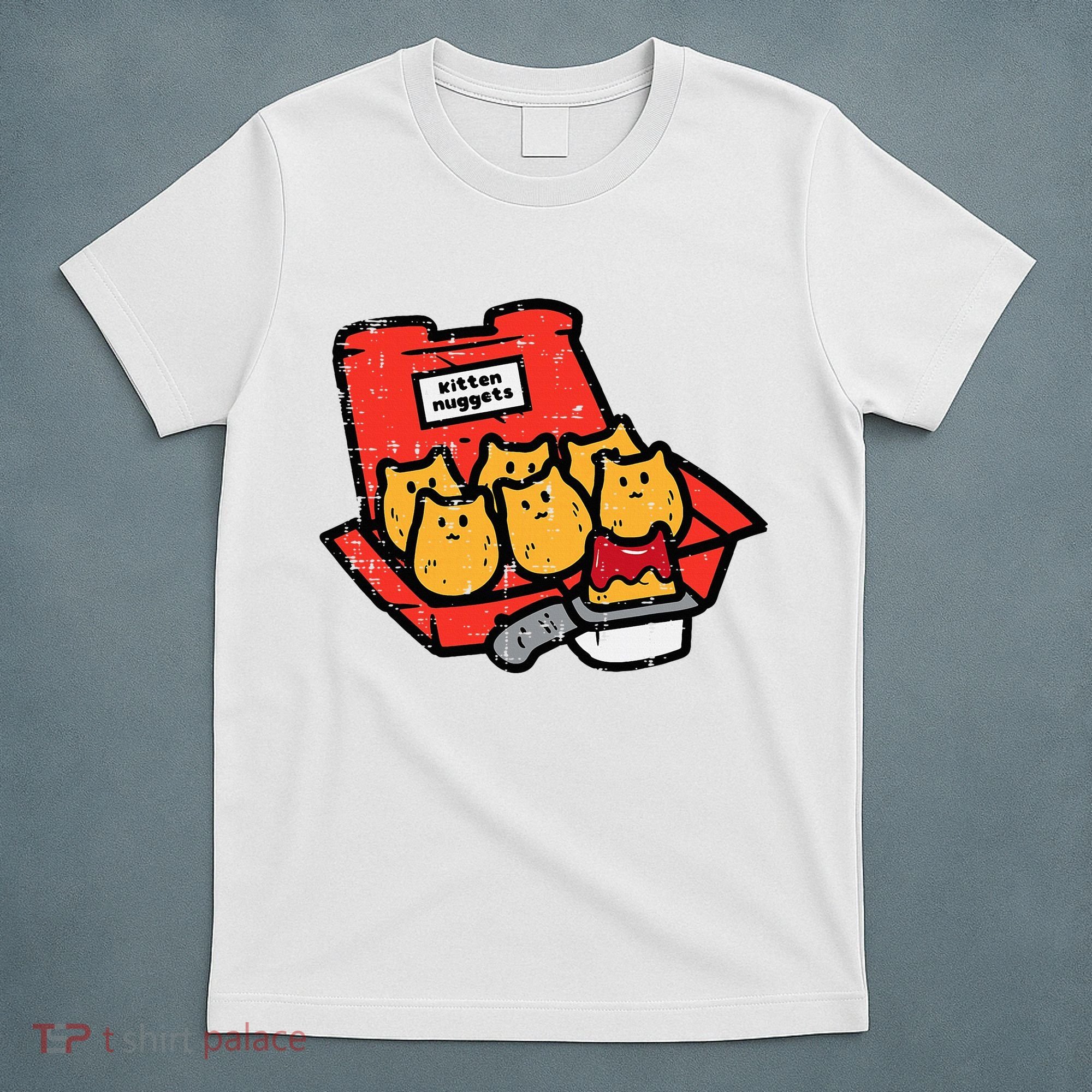 Kitten Nuggets Cute Fast Food Cat Food Lover T-Shirt