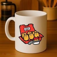Kitten Nuggets Cute Fast Food Cat Food Lover Coffee Mug thumb 4