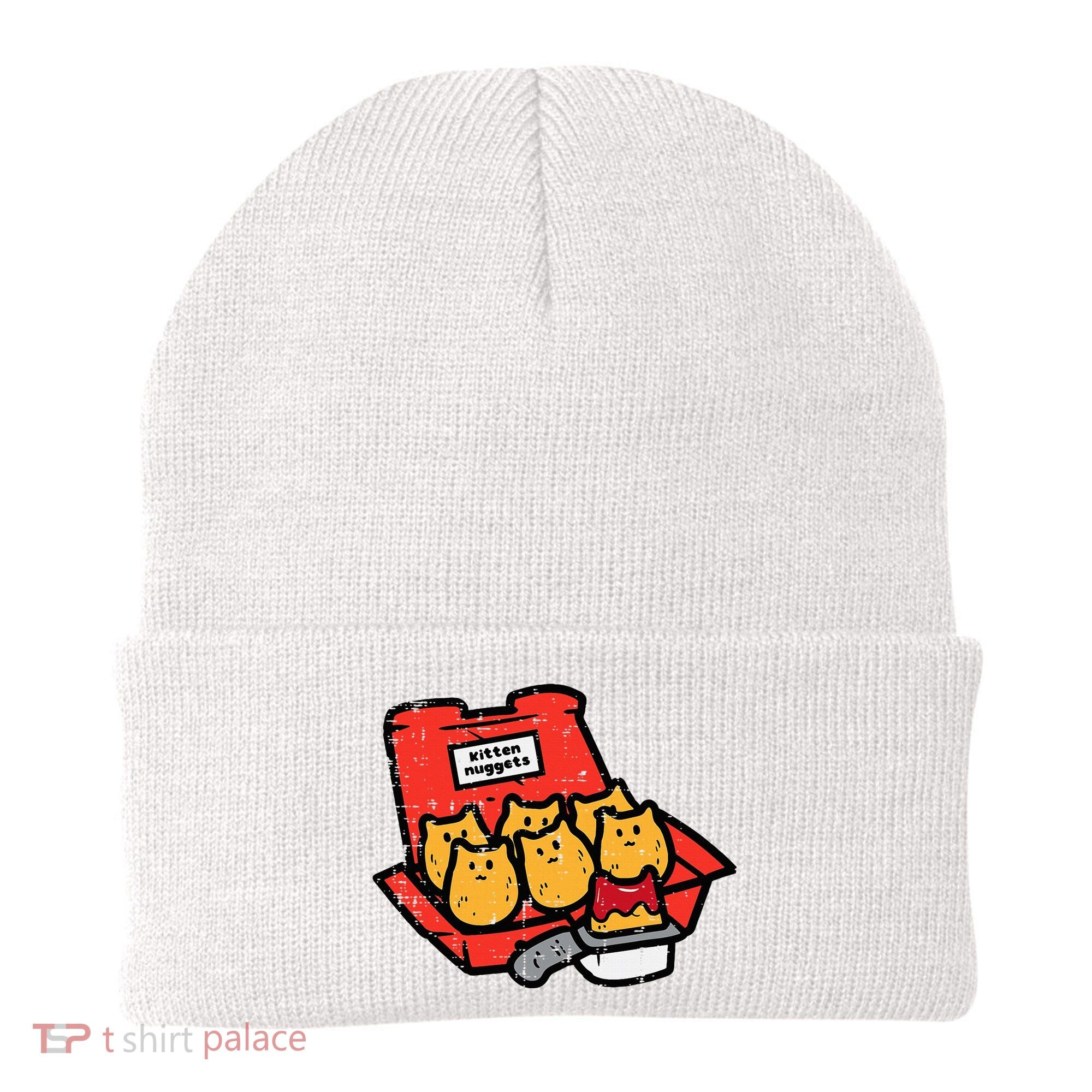 Kitten Nuggets Cute Fast Food Cat Food Lover Beanie