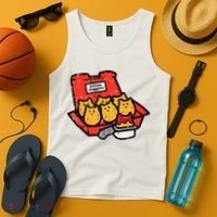 Kitten Nuggets Cute Fast Food Cat Food Lover Tank Top thumb 4