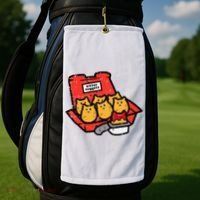 Kitten Nuggets Cute Fast Food Cat Food Lover Golf Towel thumb 2