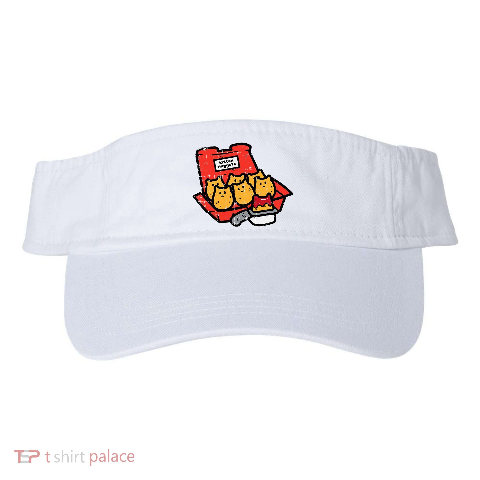 Kitten Nuggets Cute Fast Food Cat Food Lover Visor