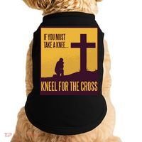 Kneel For The Cross Christian Doggie Tank thumb 0