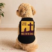 Kneel For The Cross Christian Doggie Tank thumb 2