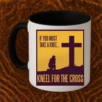 Kneel For The Cross Christian Coffee Mug thumb 2