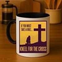 Kneel For The Cross Christian Coffee Mug thumb 4