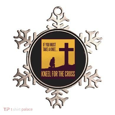 Kneel For The Cross Christian Ornament