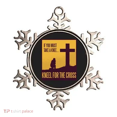 Kneel For The Cross Christian Ornament