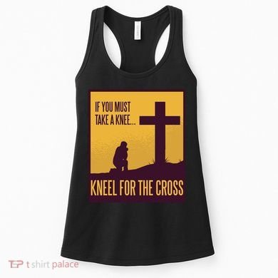 Kneel For The Cross Christian Women's Tank Top