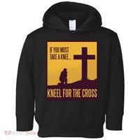 Kneel For The Cross Christian Toddler Hoodie thumb 0