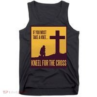 Kneel For The Cross Christian Tank Top thumb 0