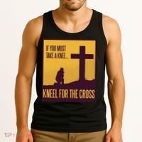 Kneel For The Cross Christian Tank Top thumb 3