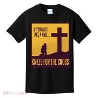 Kneel For The Cross Christian Kids T-Shirt thumb 0