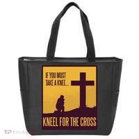 Kneel For The Cross Christian Tote Bag thumb 0