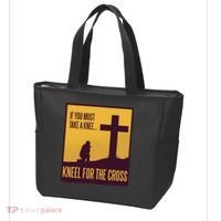 Kneel For The Cross Christian Tote Bag thumb 3