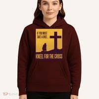 Kneel For The Cross Christian Hoodie thumb 5