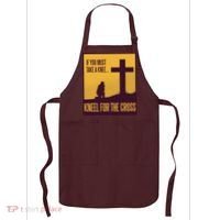 Kneel For The Cross Christian Apron thumb 0