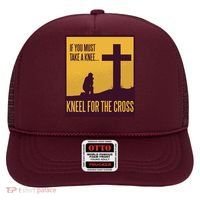 Kneel For The Cross Christian Hat thumb 0