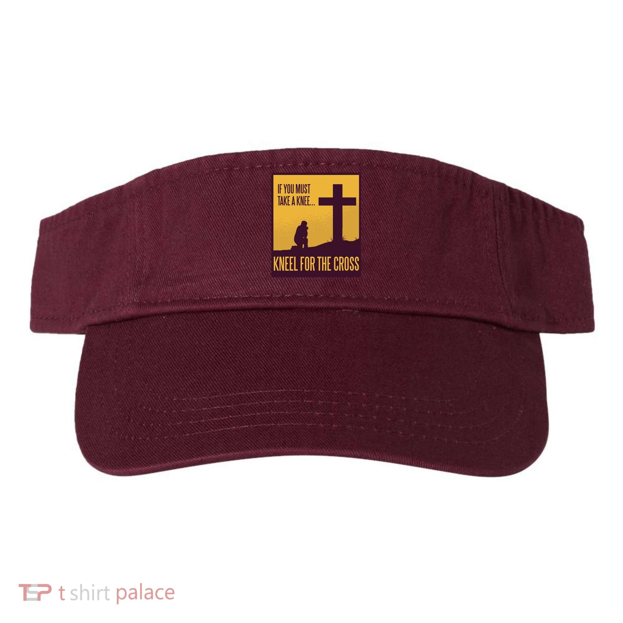 Kneel For The Cross Christian Visor