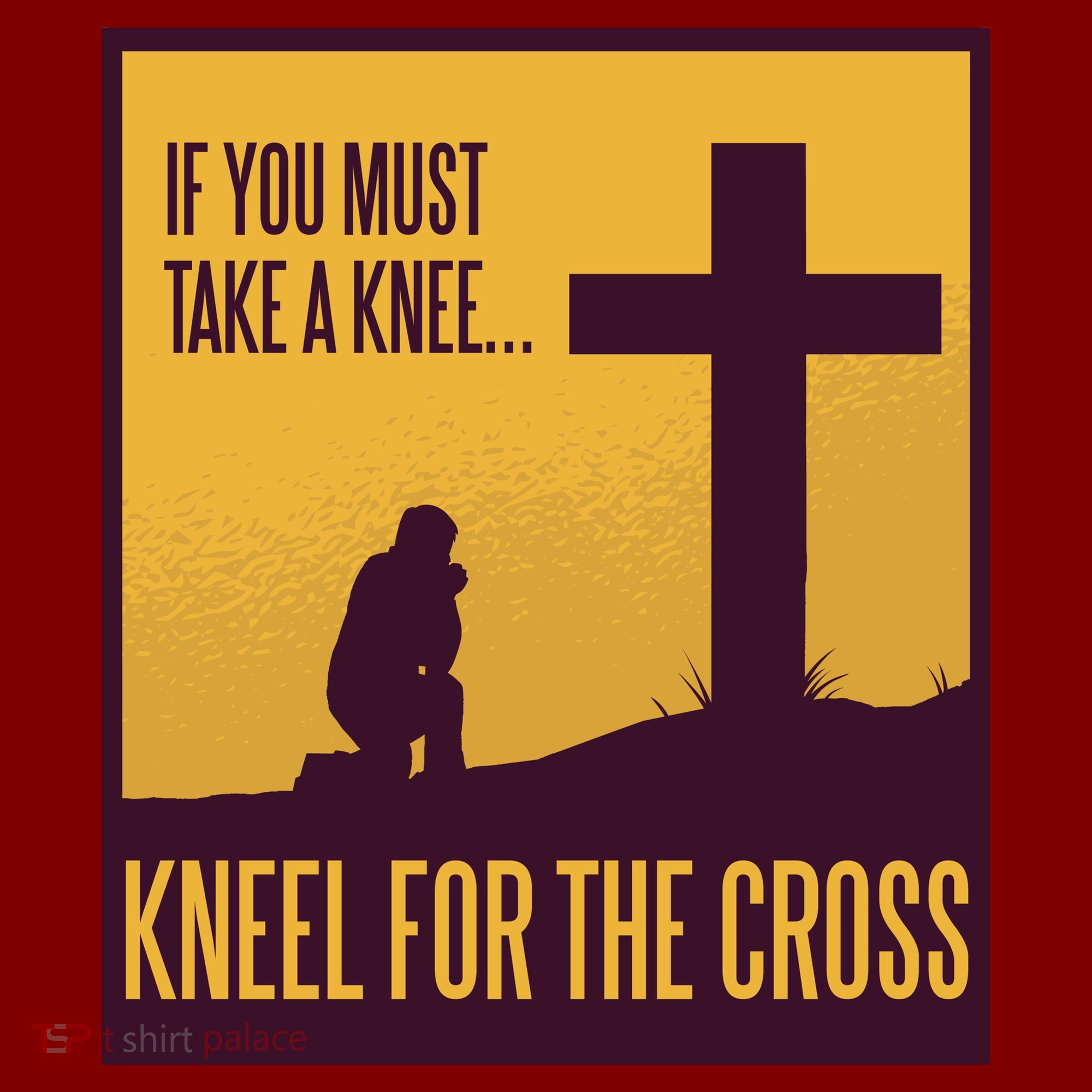 Kneel For The Cross Christian Kids Sweatshirt