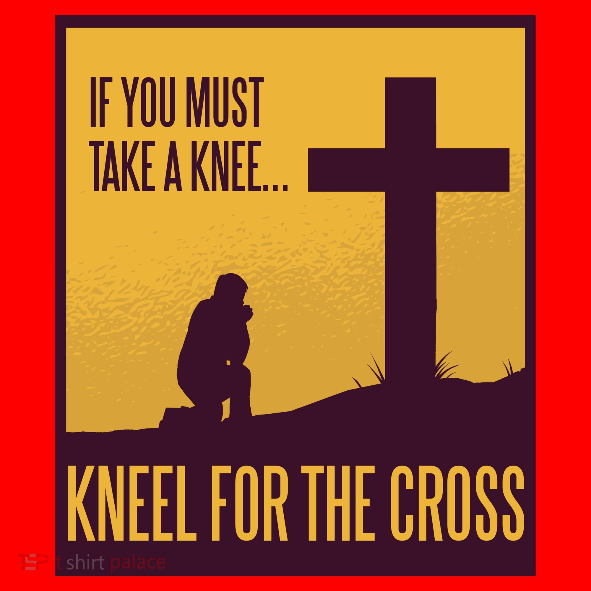 Kneel For The Cross Christian Santa Hat