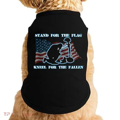 Kneel For The Fallen US Troops Doggie Tank