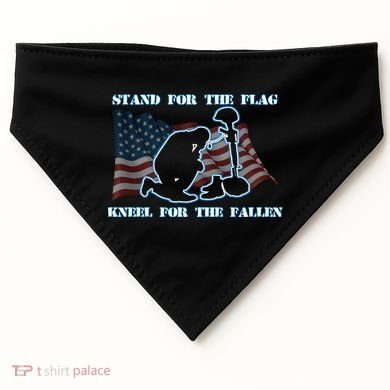 Kneel For The Fallen US Troops USA-Made Doggie Bandana