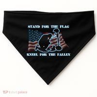 Kneel For The Fallen US Troops USA-Made Doggie Bandana thumb 0