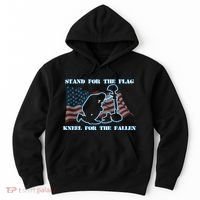 Kneel For The Fallen US Troops Hoodie thumb 0