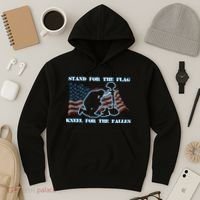 Kneel For The Fallen US Troops Hoodie thumb 3