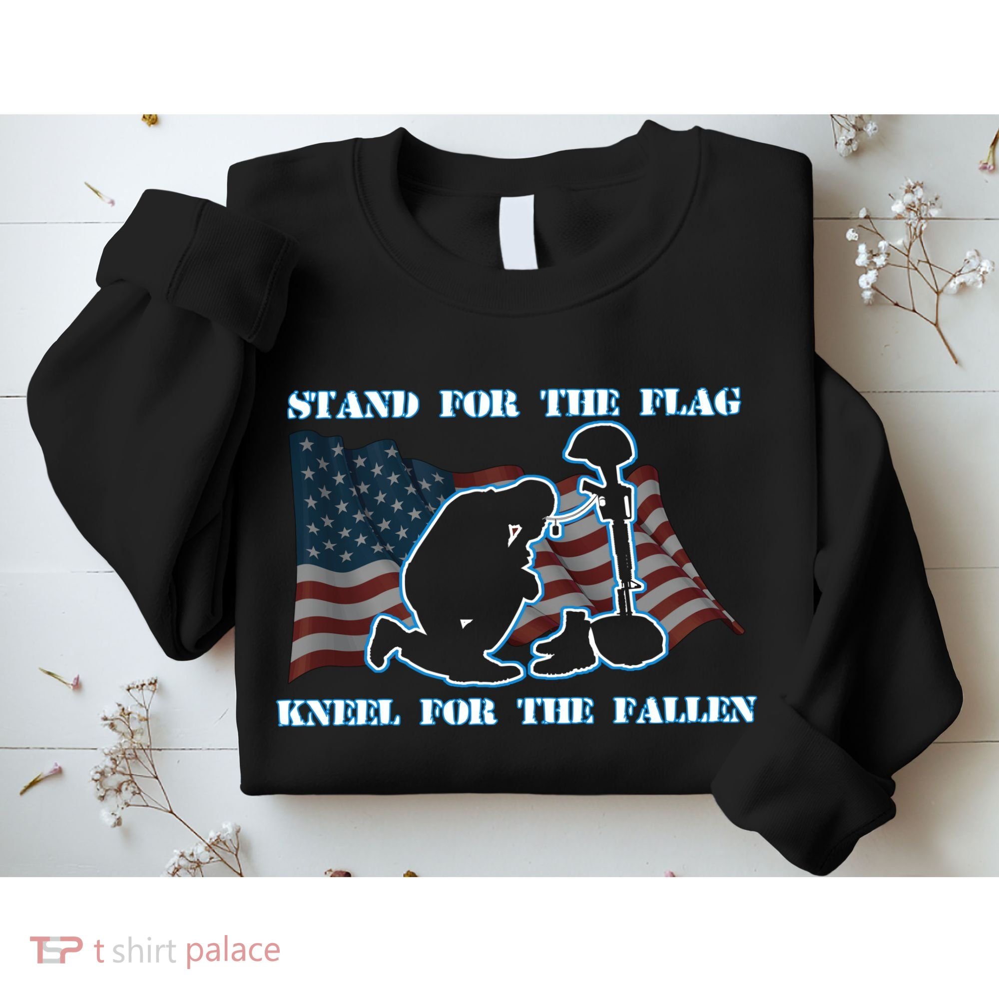 Kneel For The Fallen US Troops Sweatshirt