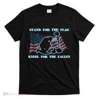 Kneel For The Fallen US Troops T-Shirt thumb 0