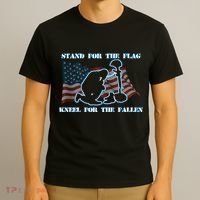 Kneel For The Fallen US Troops T-Shirt thumb 3