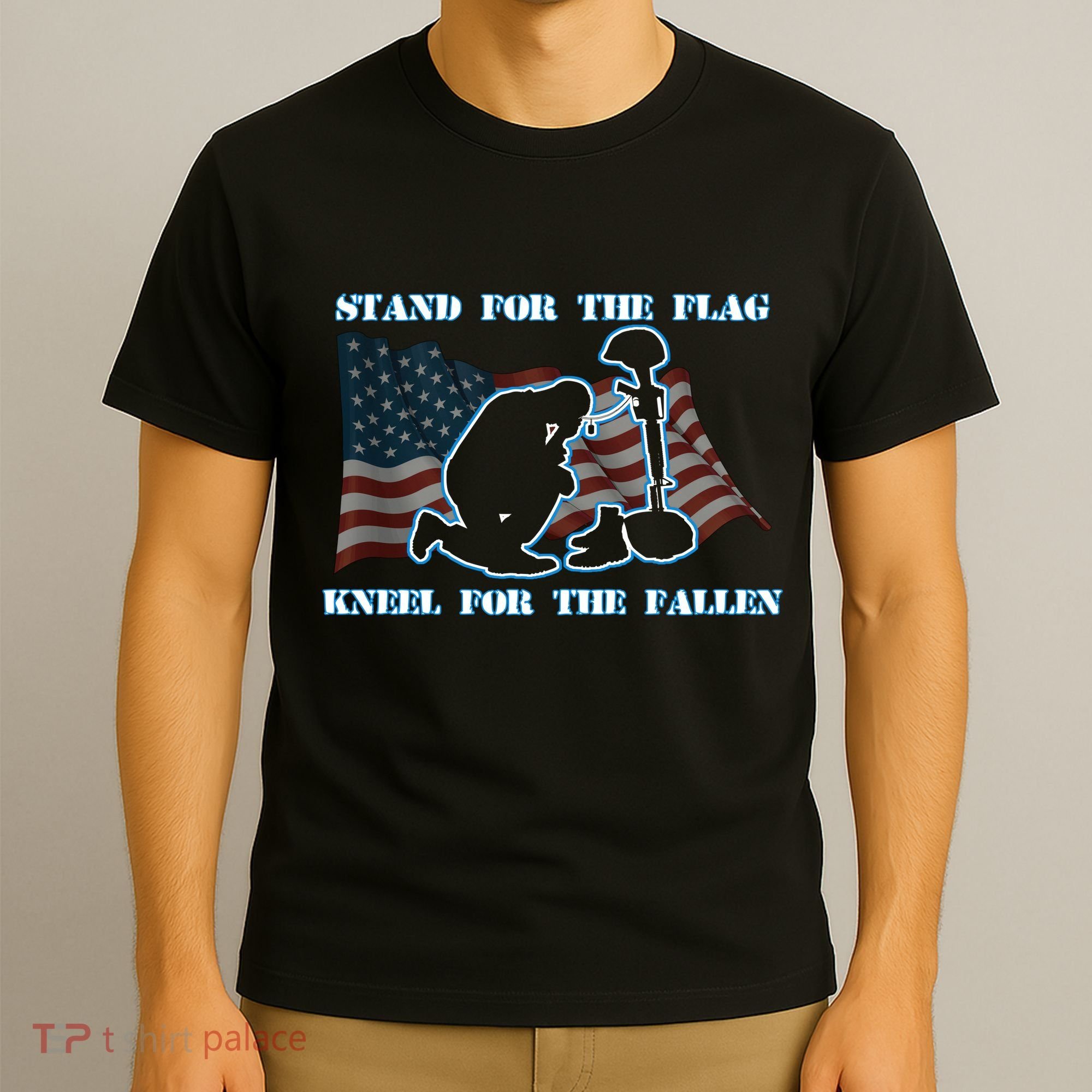 Kneel For The Fallen US Troops T-Shirt