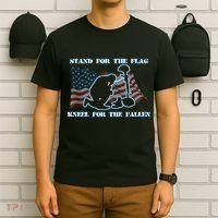 Kneel For The Fallen US Troops T-Shirt thumb 6